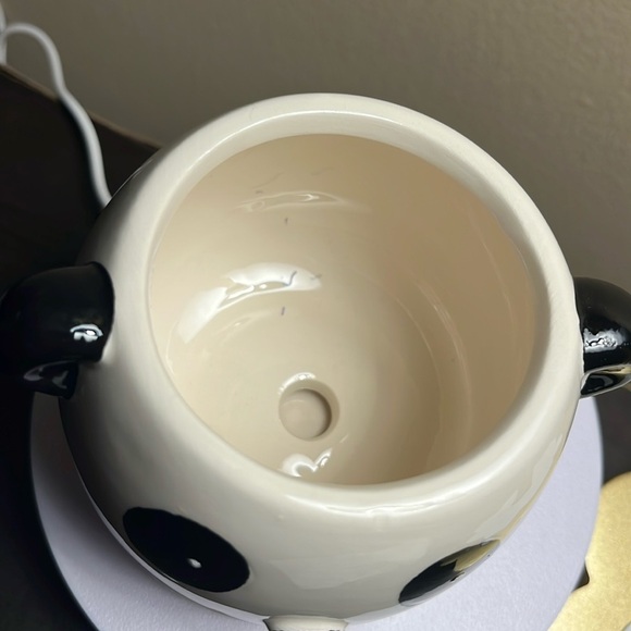 Ceramic Panda Bear Planter Adorable 4”x4” NWT - Picture 5 of 5